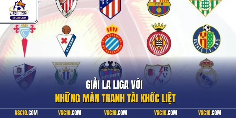 Giải La Liga với những màn tranh tài khốc liệt