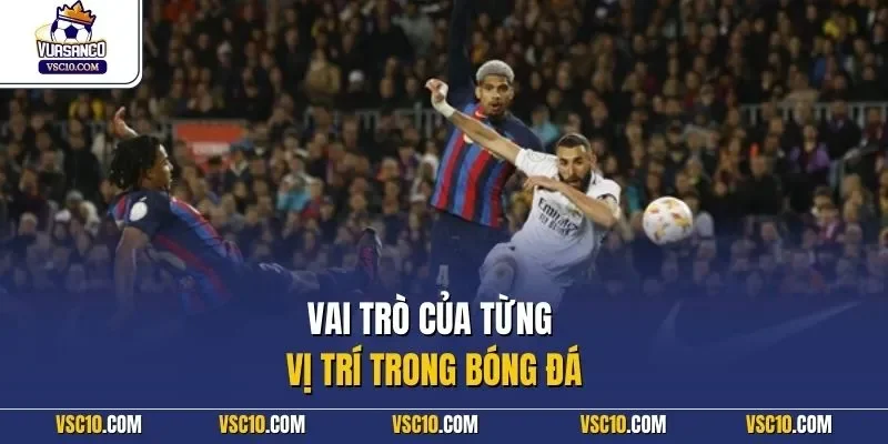 Vai trò của từng vị trí trong bóng đá